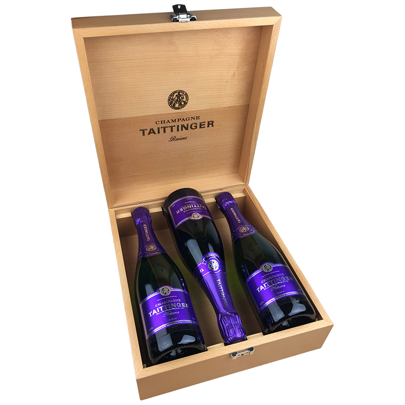 Buy 3 x Taittinger Nocturne NV 75cl Champagne in Taittinger Treble Gift Box